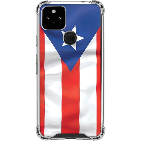 Puerto Rico Flag Google Pixel 4a 5G Clear Case